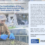 The implications of the deliberate destruction of the food system in Gaza