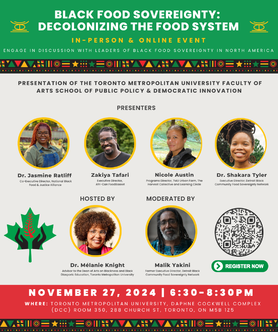 Black food sovereignty: Decolonizing the food system